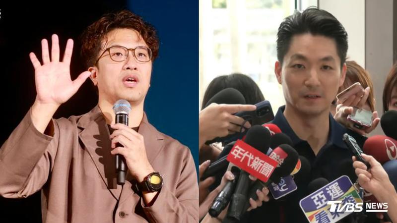 台北市長選戰激烈,國民黨現任市長蔣萬安對決民進黨立委沈伯洋。(圖/TVBS)