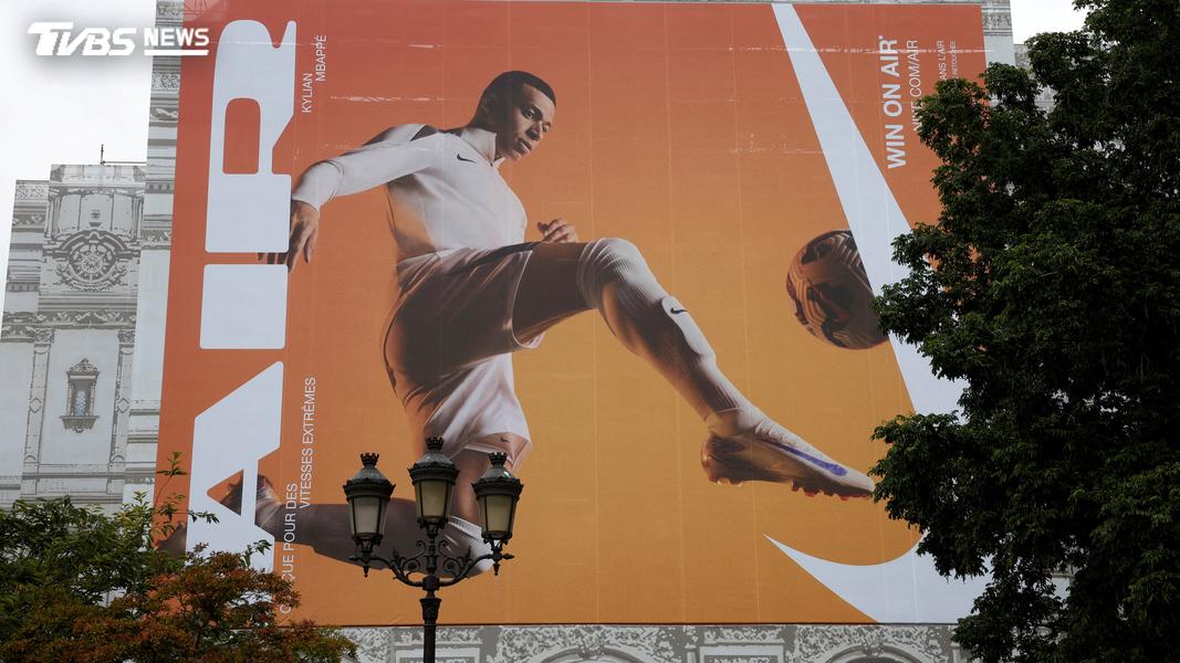 姆巴佩揮別合作了20年的NIKE,轉和瑞士新晉品牌On昂跑合作。(圖/達志影像路透社)