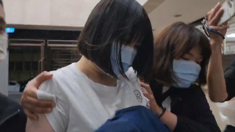 女社工督導江羿潔羈押禁見。(圖/TVBS)