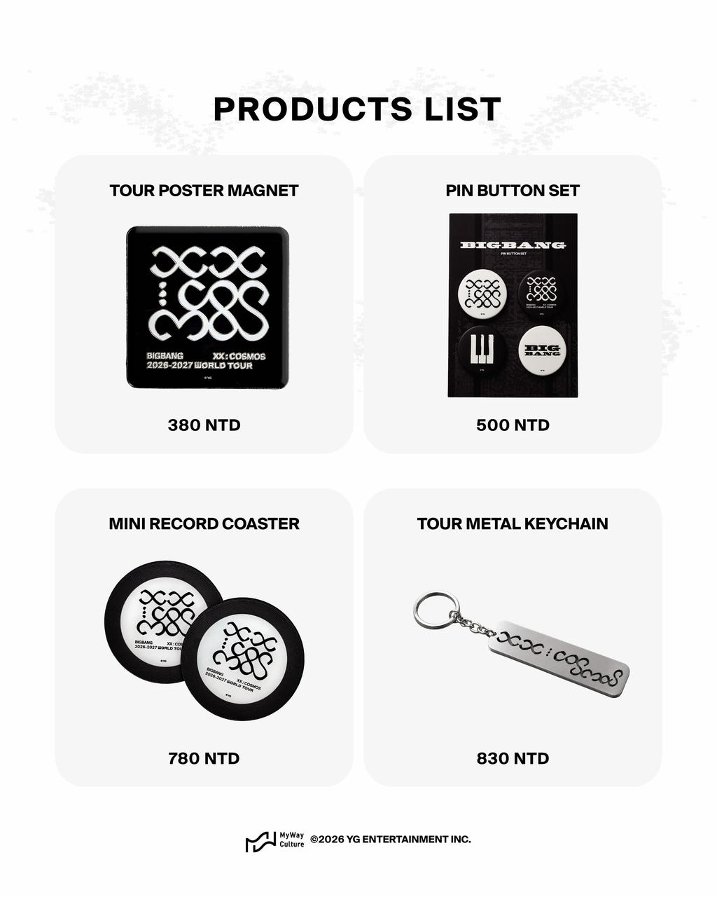 BIGBANG快閃店-BIGBANG周邊-BIGBANG台灣快閃店-BIGBANG 20週年-BIGBANG演唱會周邊-BIGBANG預購-BIGBANG線上預購