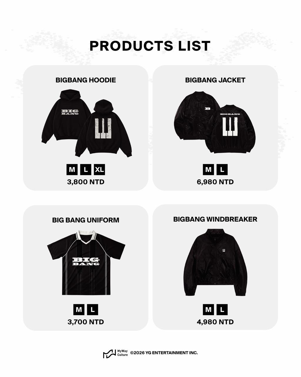 BIGBANG快閃店-BIGBANG周邊-BIGBANG台灣快閃店-BIGBANG 20週年-BIGBANG演唱會周邊-BIGBANG預購-BIGBANG線上預購