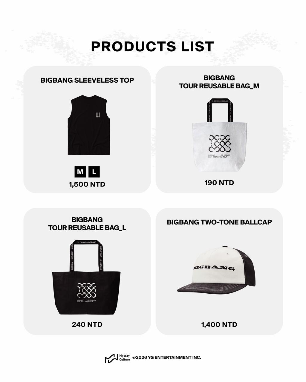 BIGBANG快閃店-BIGBANG周邊-BIGBANG台灣快閃店-BIGBANG 20週年-BIGBANG演唱會周邊-BIGBANG預購-BIGBANG線上預購