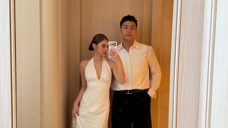 王加瑄於9月21日與被封為「最帥廟公」的男友Evan完成結婚登記。(圖/翻攝自王加瑄IG)