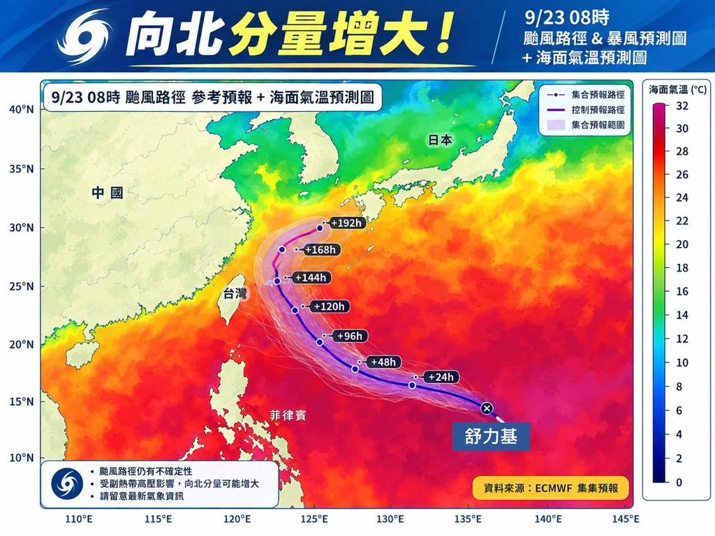 颱風舒力基最新路徑-颱風台灣-颱風動態-颱風路徑