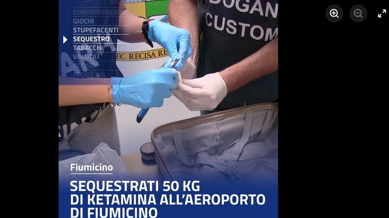 義大利財政警察與海關總署23日宣布在羅馬機場破獲重大跨國毒品走私案,共有3名台灣籍嫌犯遭逮捕。(圖/翻攝義大利海關總署fb)