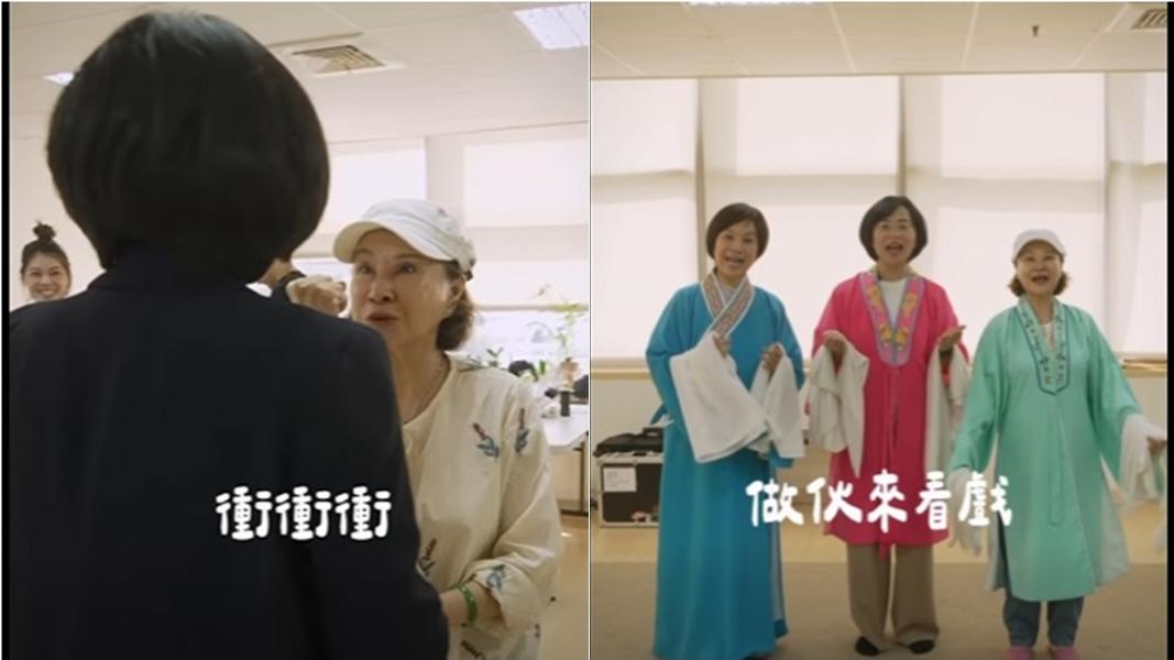 許秀年也比著蘇巧慧父親蘇貞昌的招牌手勢,笑說「衝衝衝」。(圖/翻攝蘇巧慧臉書)