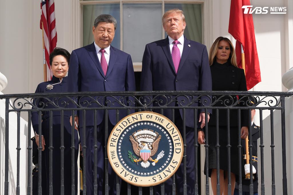 美國總統川普24日在白宮高規格接待中國國家主席習近平(圖/達志影像美聯社)