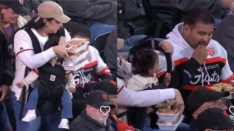 美國職棒大聯盟(MLB)一場比賽近日意外拍下引發熱議的一幕(圖/翻攝自Instagram@espnw)