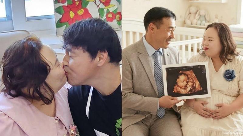 徐恩惠(右)今天曬出的超音波照讓不少人以為她懷孕。(圖/翻攝自韓網)