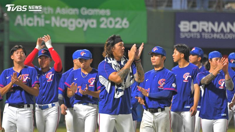 中華隊超級循環賽首戰9:1大勝中國隊。(圖/胡瑞麒攝)