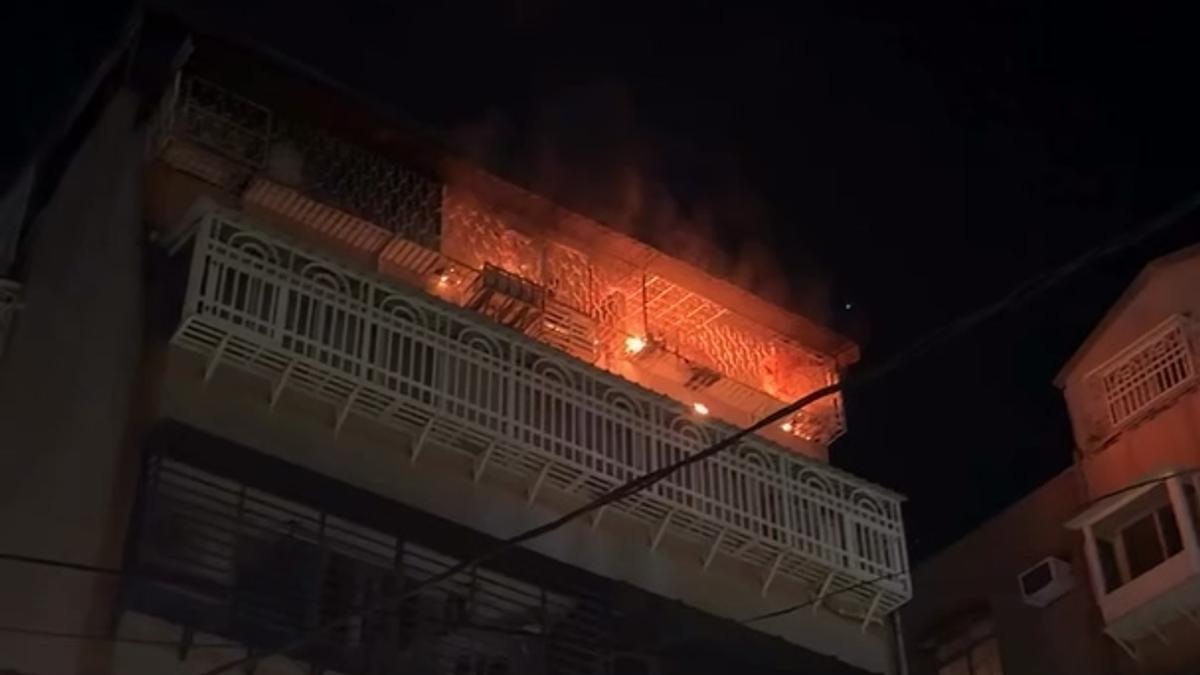 中秋夜不平靜!內湖出租套房陽台猛竄火舌 警消疏散9人、救出1女