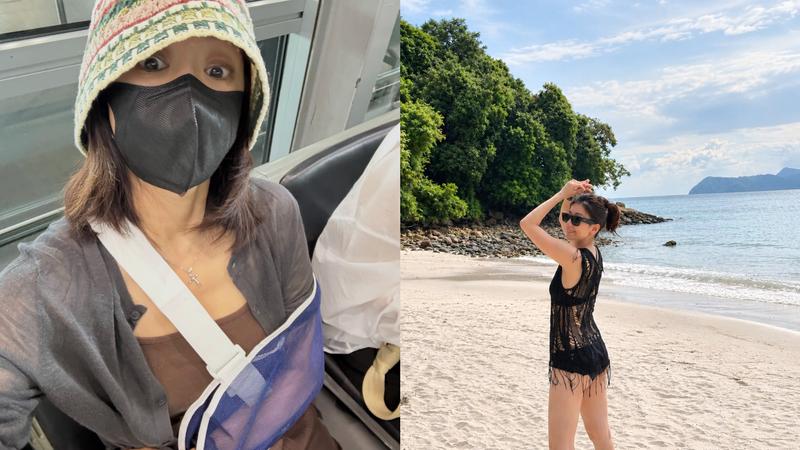 賈靜雯近日飛往馬來西亞度假。(圖/翻攝自@alyssachia IG)