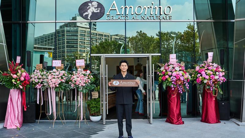 廖柏雅引進義大利冰淇淋品牌。(圖/鼎域控股股份有限公司提供)