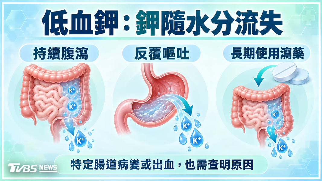 「低血鉀」不只會肌肉無力!出現「這三大症狀」 醫示警速就醫(圖/TVBS)