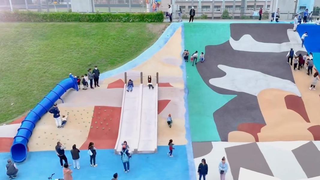 ▲新北大都會公園與熊猴森樂園|全台最大共融遊樂場,充滿童趣。(圖/新北市政府民政局)