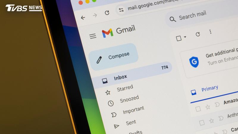 Gmail無預警釋出更新,意外引發大批用戶不滿。(示意圖,與本文事件無關/Shutterstock達志影像)