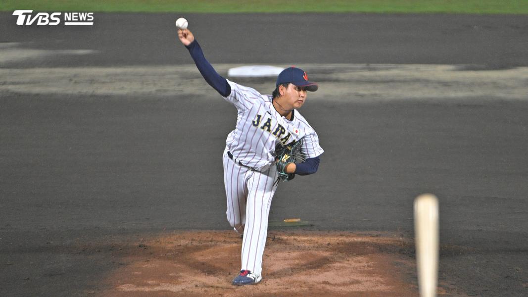 日本隊今日先發投手近藤壱来。(圖/胡瑞麒攝)