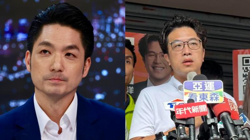 台北市長蔣萬安表示,目前選舉競爭激烈,他會戒慎恐懼。(圖/華子琛、潘袁詩羽攝)