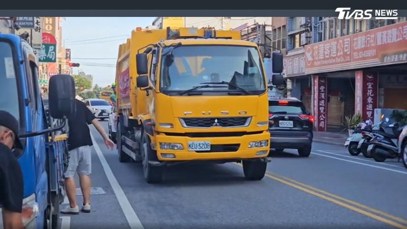 花蓮垃圾車哆啦A夢親自開口宣導。(圖/TVBS)