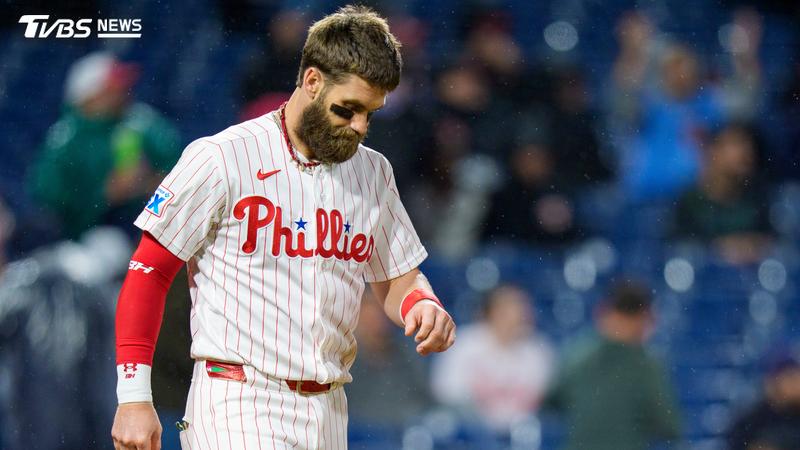 費城人當家球星哈波(Bryce Harper)。(圖/達志影像美聯社)