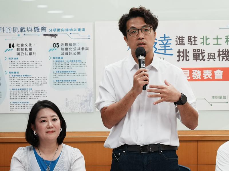 民進黨台北市長參選人沈伯洋反對台北舉辦《狸貓換太子》。(圖/沈伯洋辦公室提供)