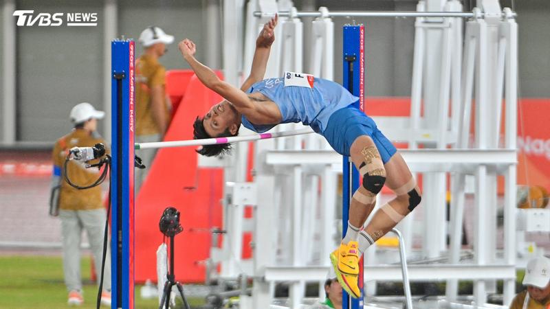 傳兆玄亞運跳高金牌。(圖 /胡瑞麒攝)