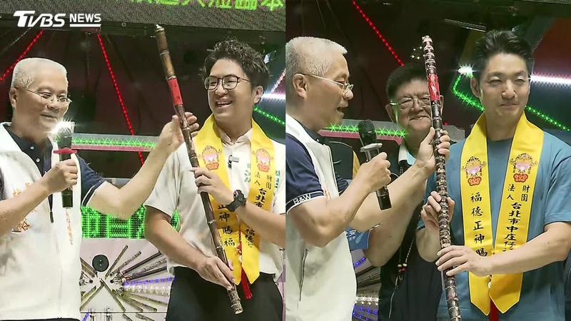 蔣萬安-沈伯洋-台北市長-選舉-民俗專家-甘蔗-福德宮
