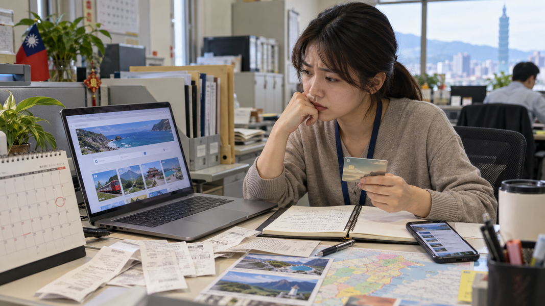 1萬6000元補助變「硬買」?國旅卡制度再掀檢討聲浪。(圖/AI 生成)
