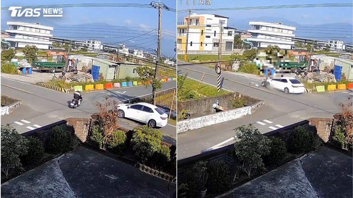 中秋連假悲劇!宜蘭機車「無號誌路口」遭撞飛 女騎士上班途中殞命