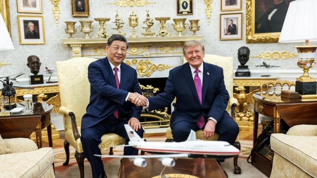 川普與習近平於本月稍早於白宮會面。(圖/翻攝@WhiteHouse)