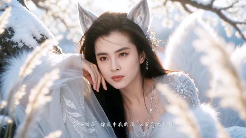 王祖賢AI授權的新廣告短片曝光。(圖/翻攝自微博)