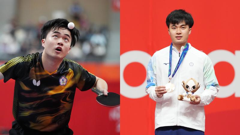 林昀儒抱雙銅返台。(圖/中華奧會提供)