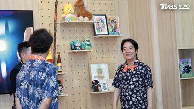 福德宮甘蔗「現身」沈伯洋競總 賴清德笑:歡迎大家沾福氣