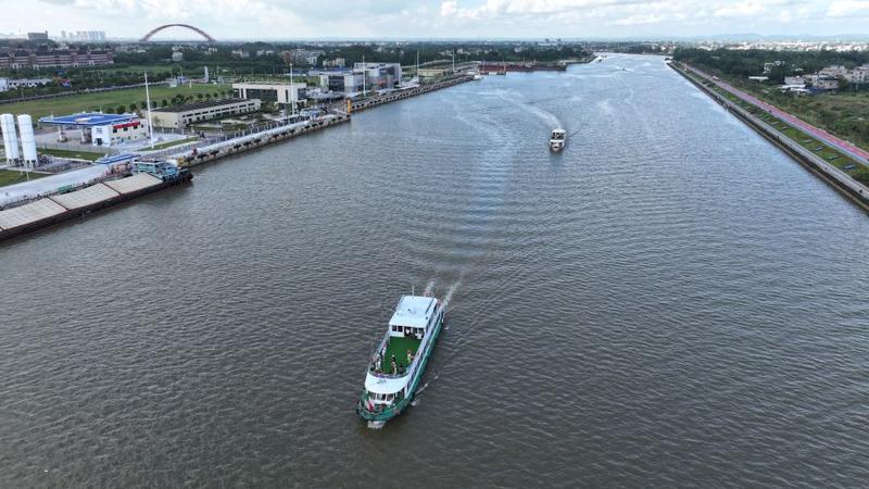 大陸廣西平陸運河9月16日正式通航。(圖/新華社)
