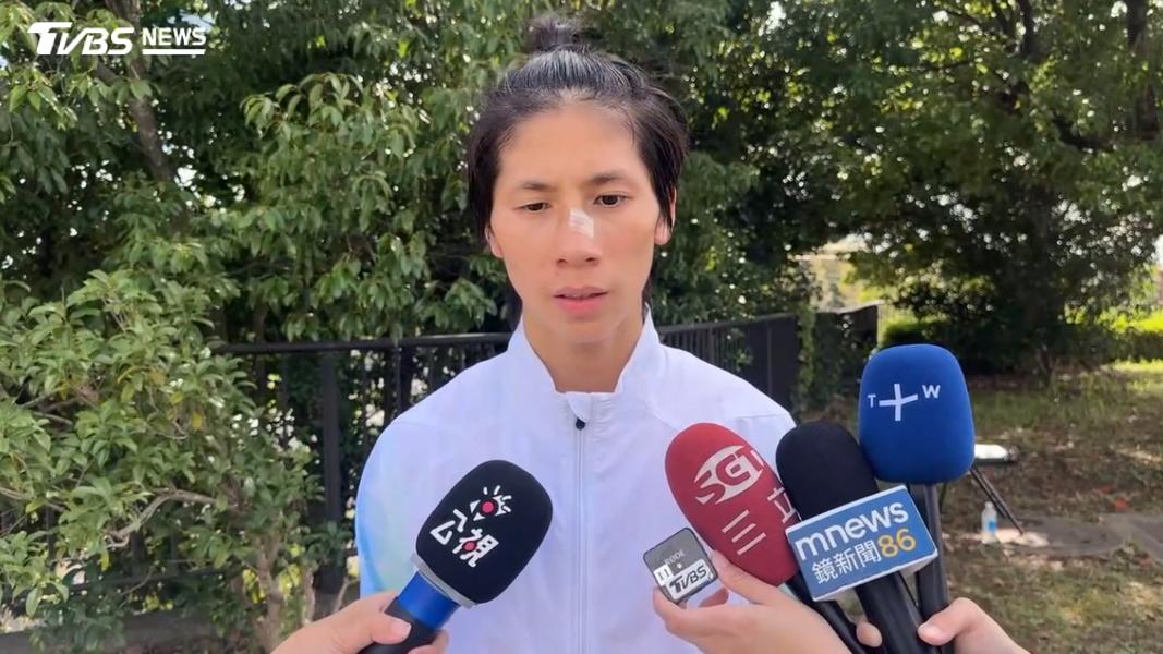 林郁婷賽後受訪表示,5:0後,心中的大石頭就放下了。(圖/TVBS)