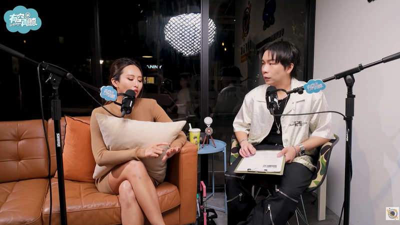 薔薔登上Podcast節目《有空再聽》,與主持人派翠克大談感情觀、生子話題。(圖/翻攝自泰坦星文創Titan Creative Entertainment YT)