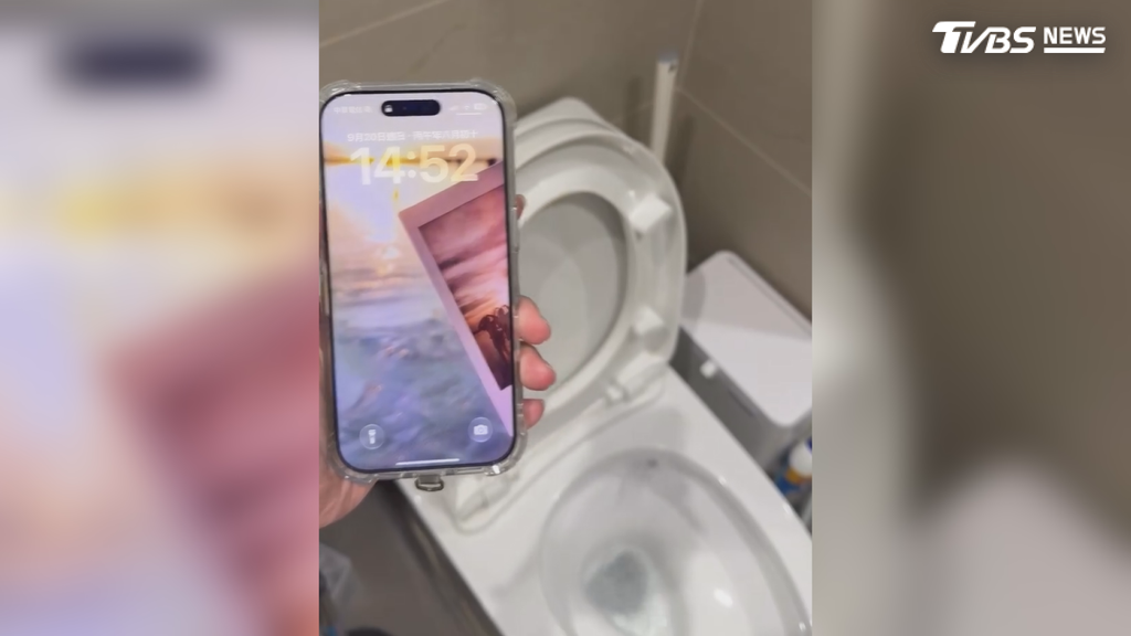iPhone 18紅外線外溢！對準馬桶秒沖水　專家警告：這類電器都會動（圖／翻攝Threads＠a_llen_0113）