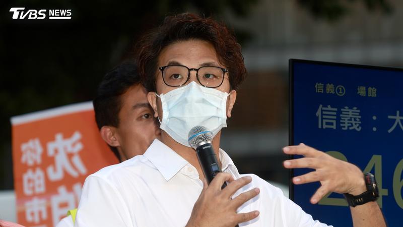 民進黨台北市長候選人沈伯洋。(圖/TVBS)