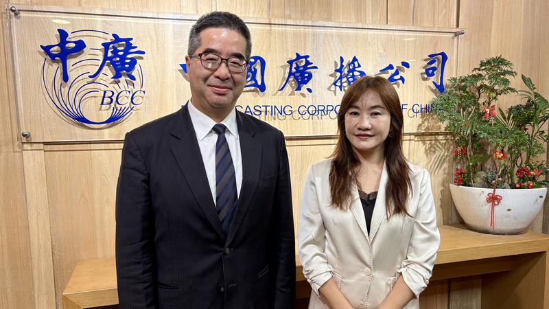 國民黨副主席蕭旭岑(左)。(圖/中廣提供)
