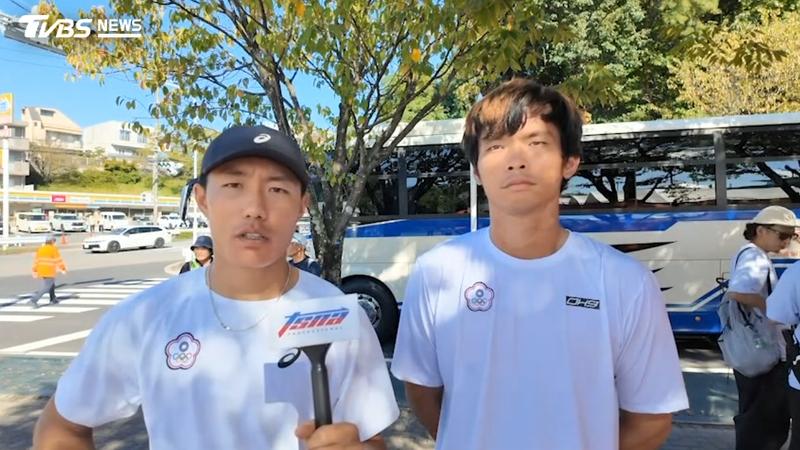 亞運網球男雙項目,許育修、何承叡奪銅牌。(圖/TVBS)