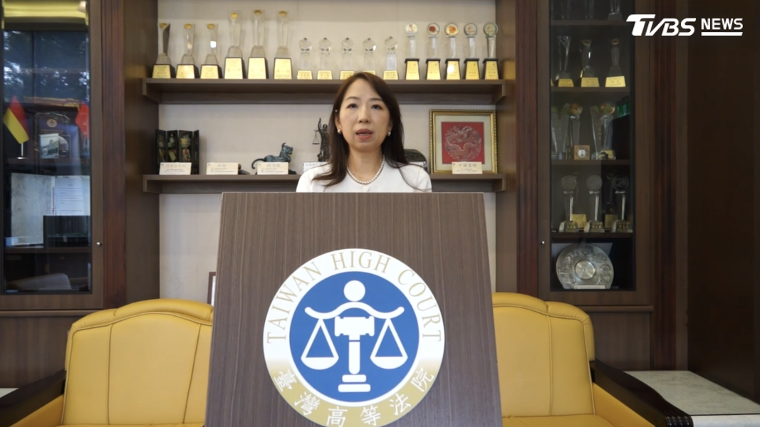 台灣高等法院庭長林怡秀為本案發言人。(圖/TVBS)