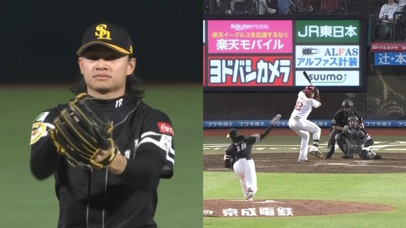 徐若熙術後強勢復出,一軍初登板飆157公里火球。(圖/翻攝自YouTube - DAZN Taiwan)
