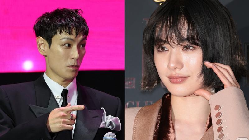 T.O.P.(左)跟NANA傳出交往。(圖/news1提供)