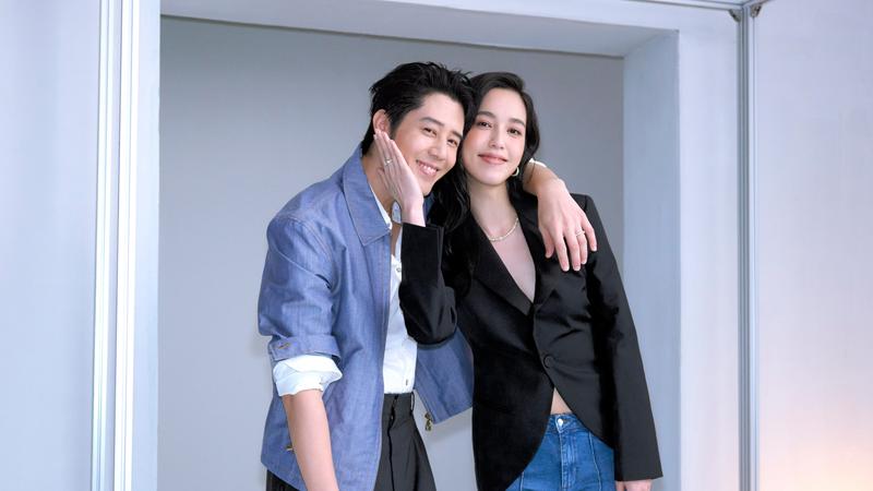 胡宇威、陳庭妮升格新手爸媽,一起登上雜誌封面。(圖/《ELLE》提供)