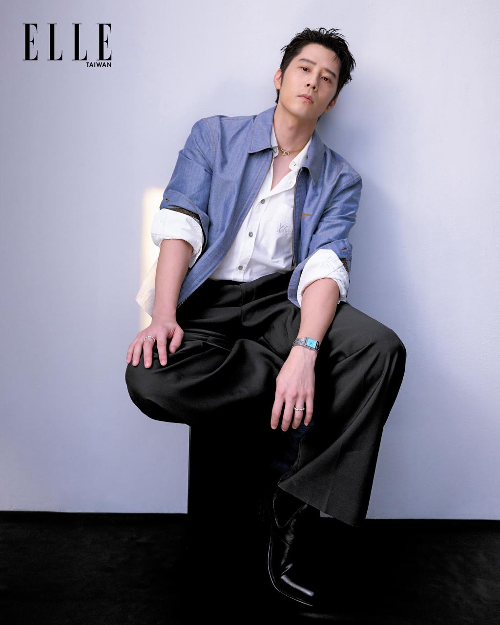 胡宇威的個性樂天，事情不會想得太複雜。（圖／《ELLE》提供）