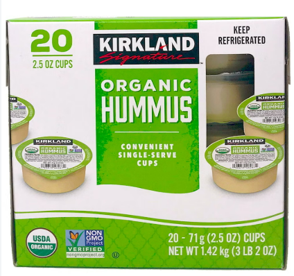 Kirkland Signature有機鷹嘴豆泥杯。（圖／翻攝自Costco）