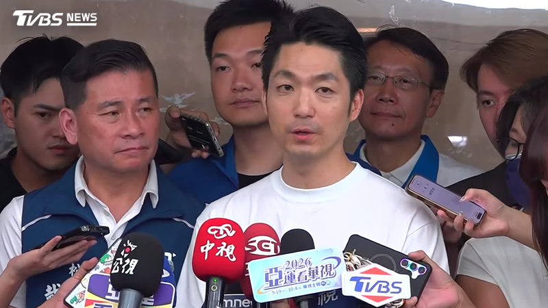 台北市長蔣萬安今早出席軍公教警消後援會成立。(圖/TVBS)
