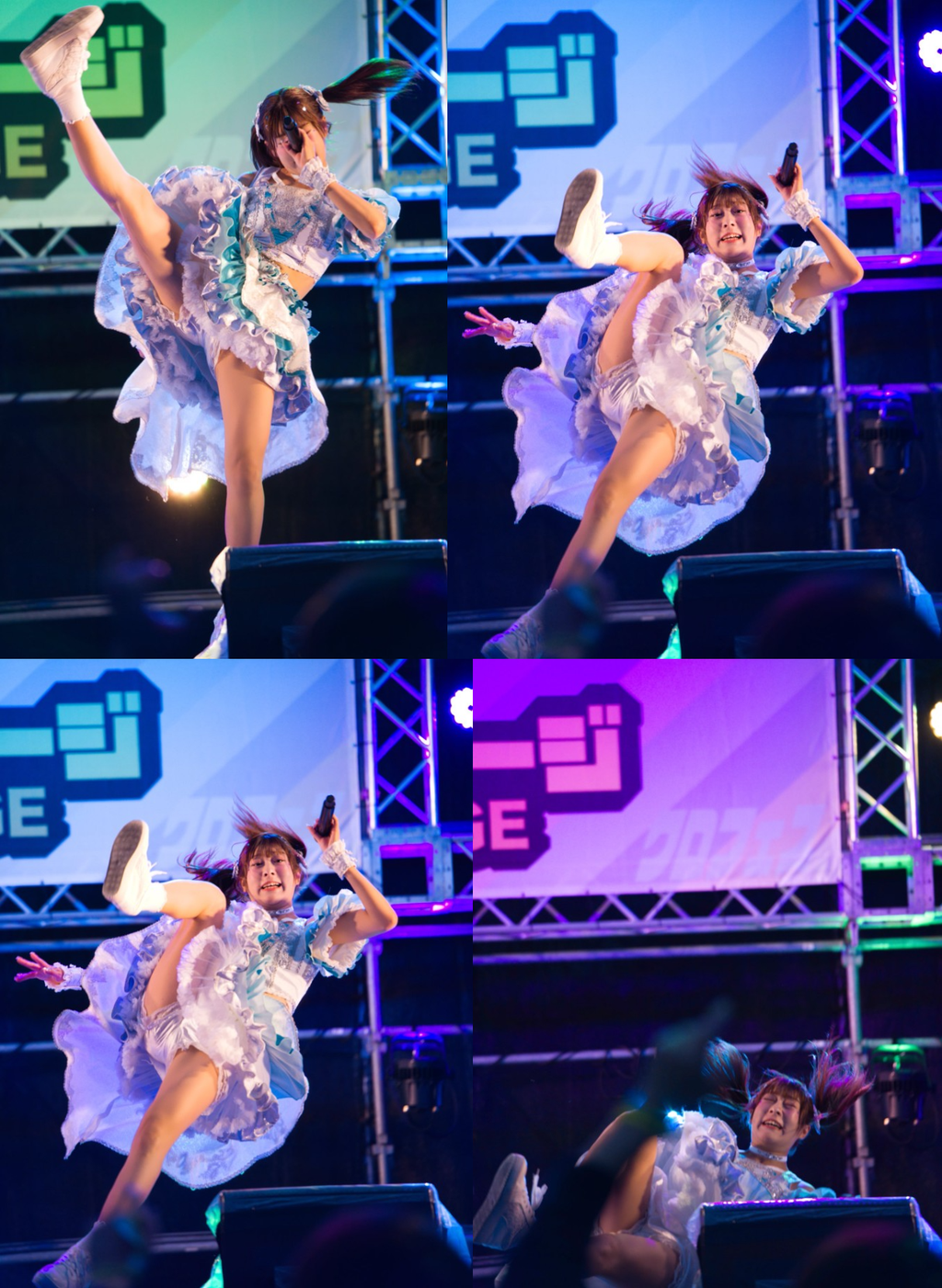 天城加碼貼出一系列摔倒瞬間的照片，吸引超過506萬次瀏覽。（圖／翻攝自X@cherie_riona）