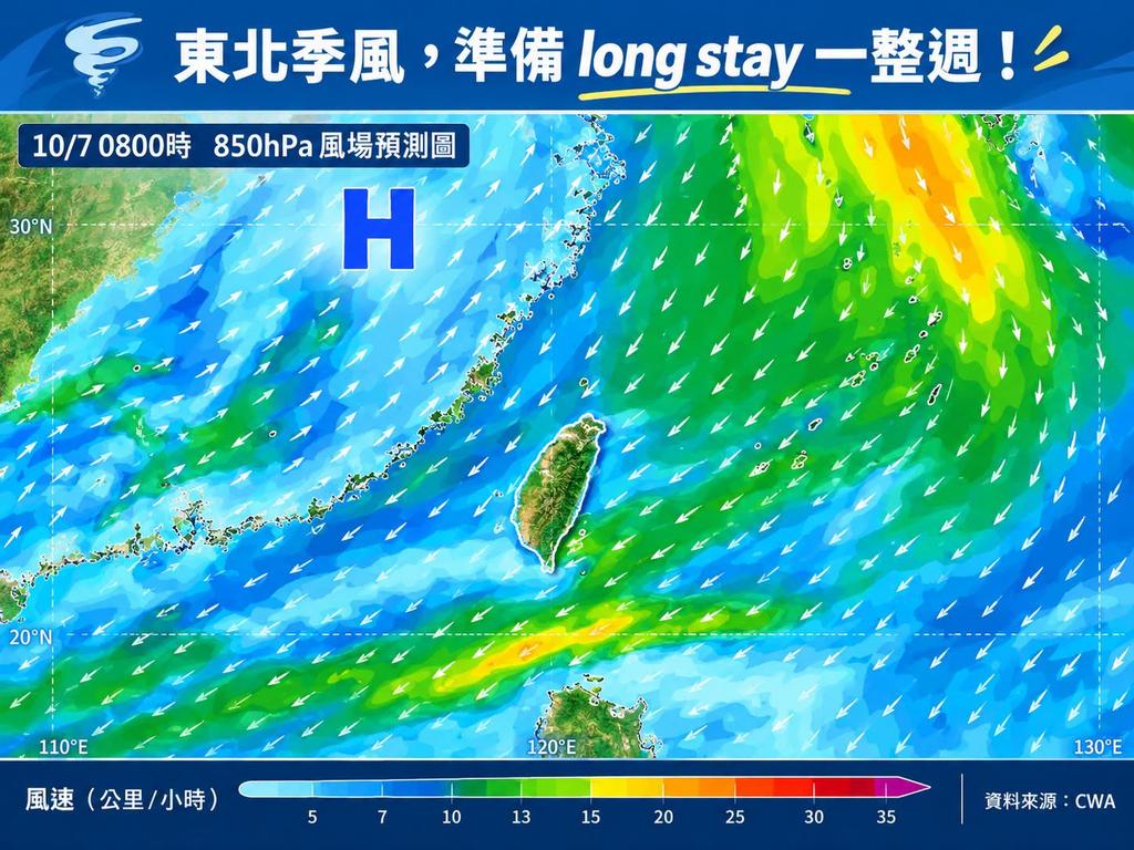 東北季風吹一週！全台降溫有雨 這3天最冷「恐跌破20度」