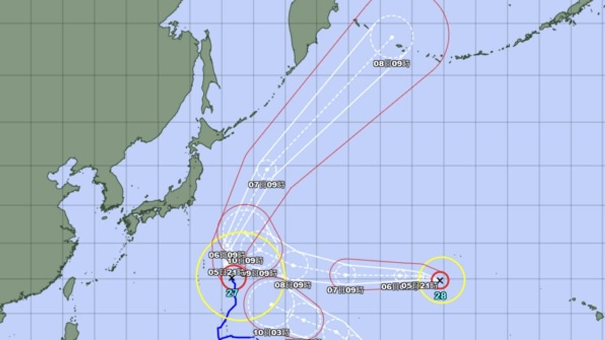 3颱共舞!小熊颱風生成、諾洛跨換日線